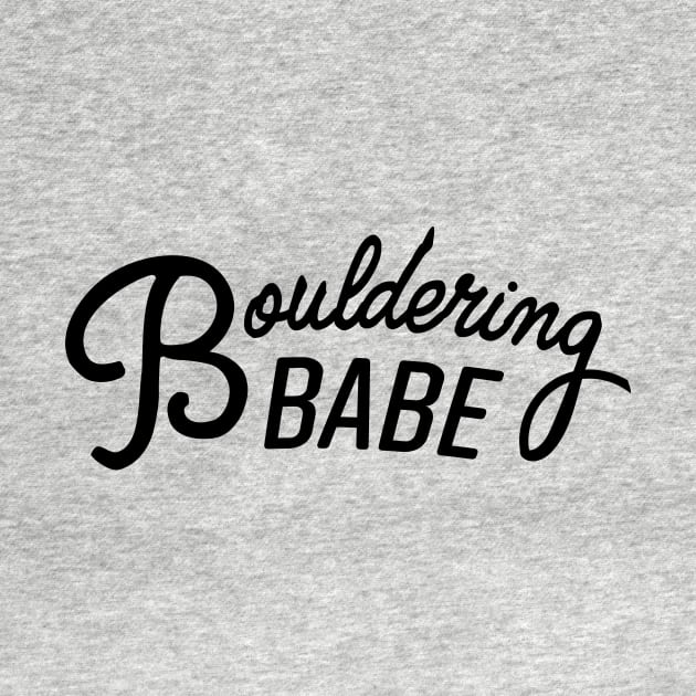 Bouldering Babe-Black by SunnyLemonader